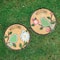 11" Welcome Birds Outdoor Floral Garden Stones Set